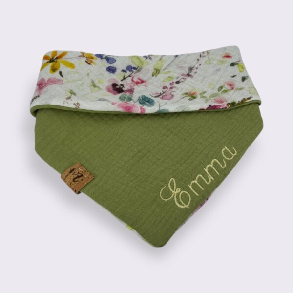 Bestickbares Bandana Hundehalstuch Frühling zum knoten – Bild 2